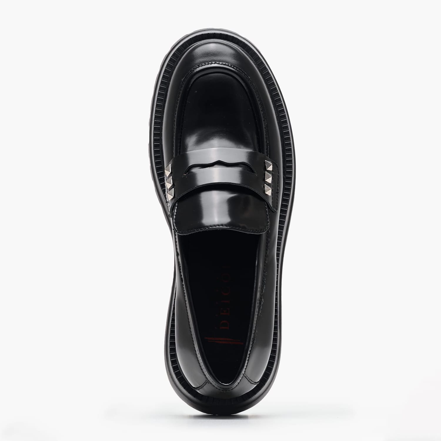Women Moccasins 2Beta108 Black Leather Dei Colli Women Moccasins 2Beta108 Black Leather Dei Colli