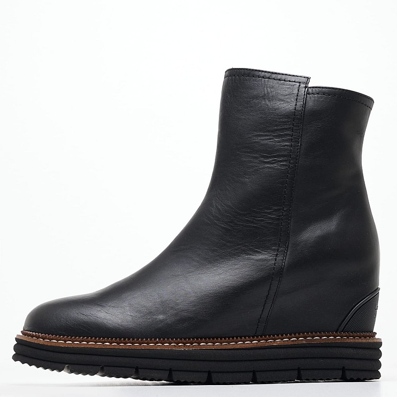 Women Boots 26459 Black Leather Weekend