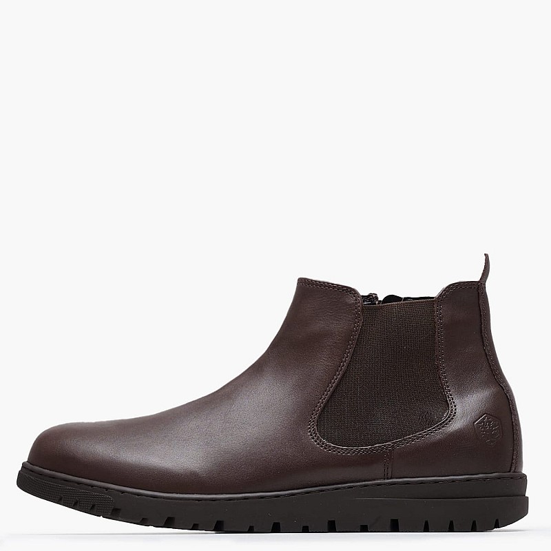 Men Boots Alfred Brown Leather Lumberjack