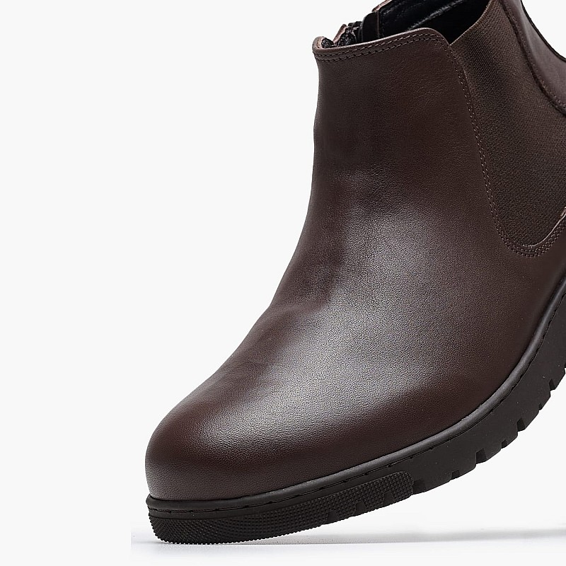 Men Boots Alfred Brown Leather Lumberjack