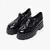 Women Moccasins 3000.3 Black Patent Leather MAKIS KOTRIS Women Moccasins 3000.3 Black Patent Leather MAKIS KOTRIS