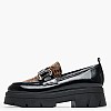Women Moccasins 3000.4Leo Black Patent Leather MAKIS KOTRIS Women Moccasins 3000.4Leo Black Patent Leather MAKIS KOTRIS