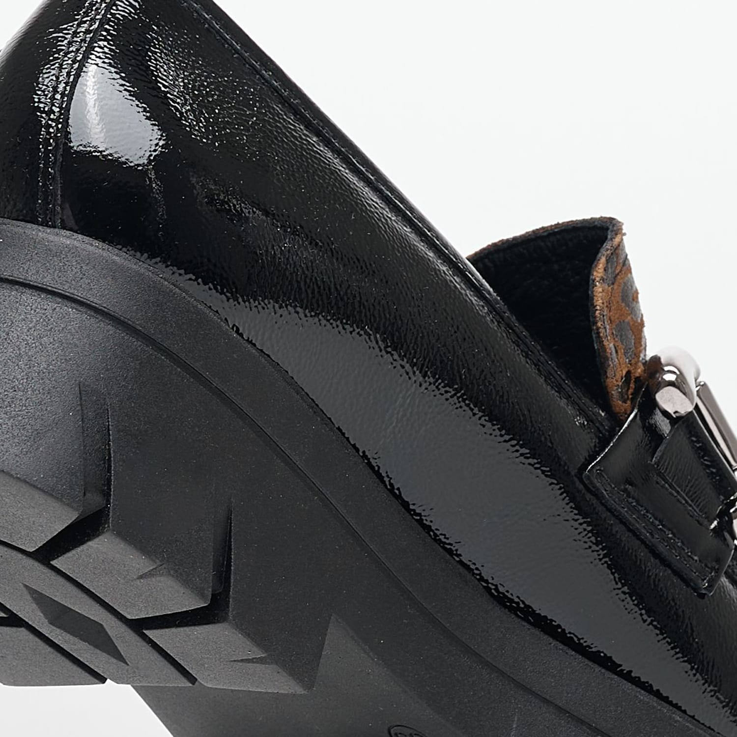 Women Moccasins 3000.4Leo Black Patent Leather MAKIS KOTRIS Women Moccasins 3000.4Leo Black Patent Leather MAKIS KOTRIS