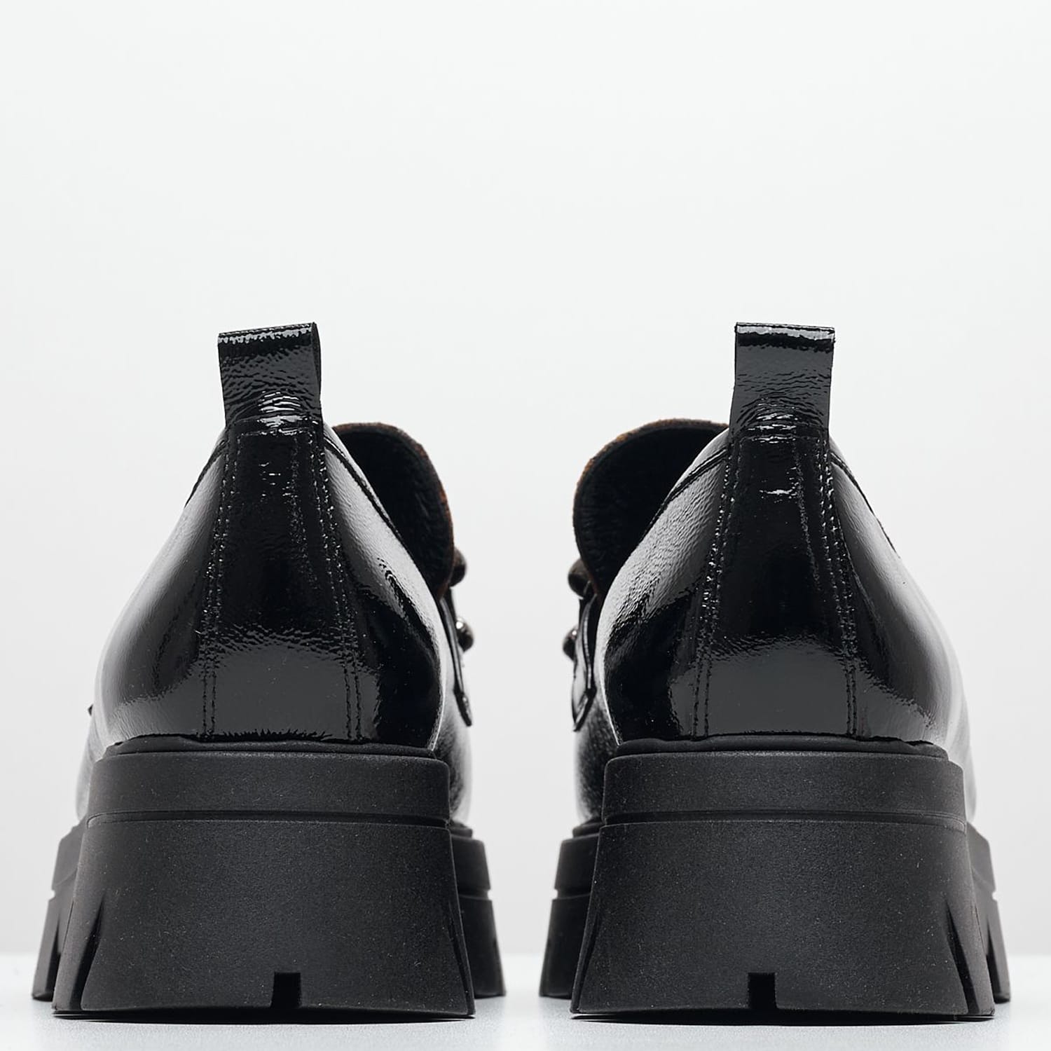 Women Moccasins 3000.4Leo Black Patent Leather MAKIS KOTRIS Women Moccasins 3000.4Leo Black Patent Leather MAKIS KOTRIS
