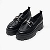 Women Moccasins 3000.4 Black Leather MAKIS KOTRIS Women Moccasins 3000.4 Black Leather MAKIS KOTRIS