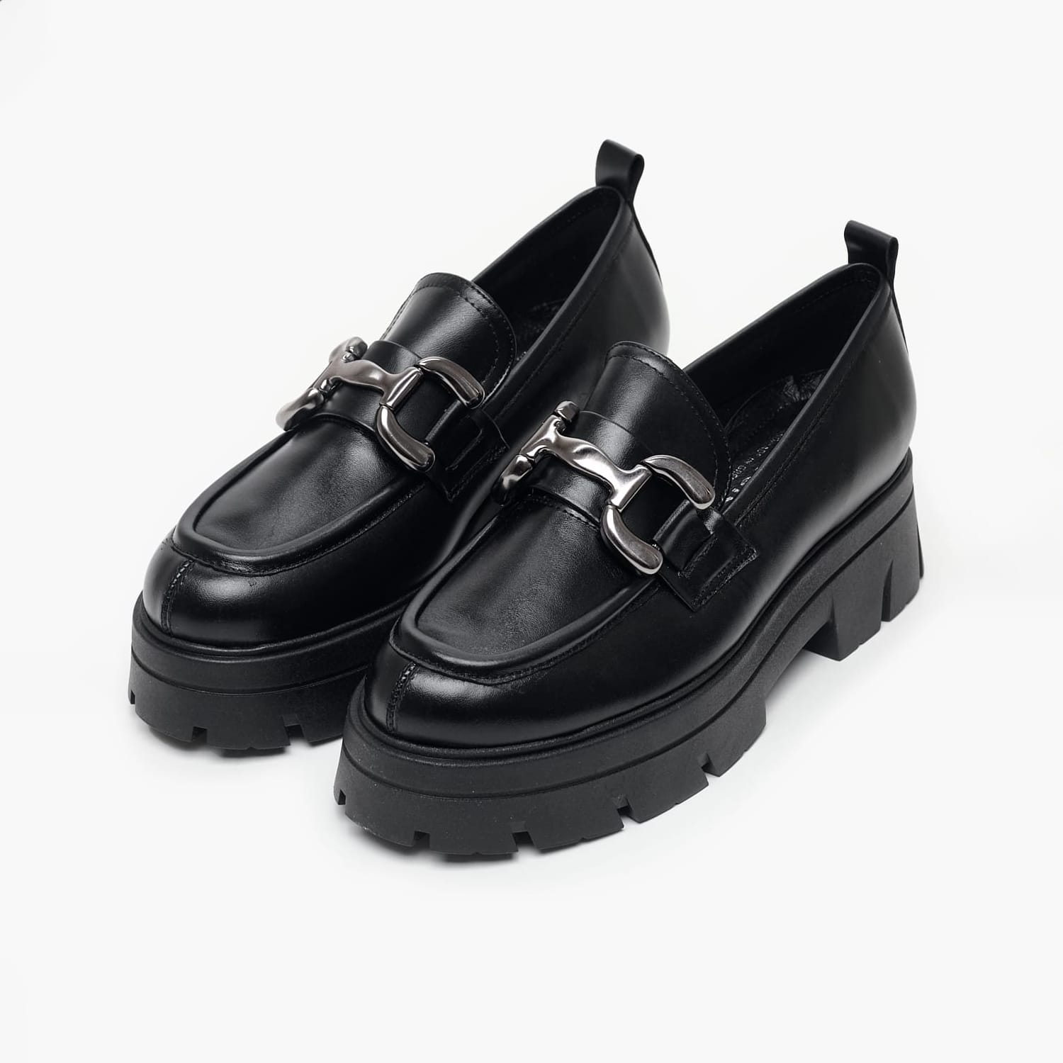 Women Moccasins 3000.4 Black Leather MAKIS KOTRIS Women Moccasins 3000.4 Black Leather MAKIS KOTRIS