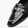 Women Moccasins K.001 Black Patent Leather MAKIS KOTRIS