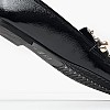 Women Moccasins K.001 Black Patent Leather MAKIS KOTRIS