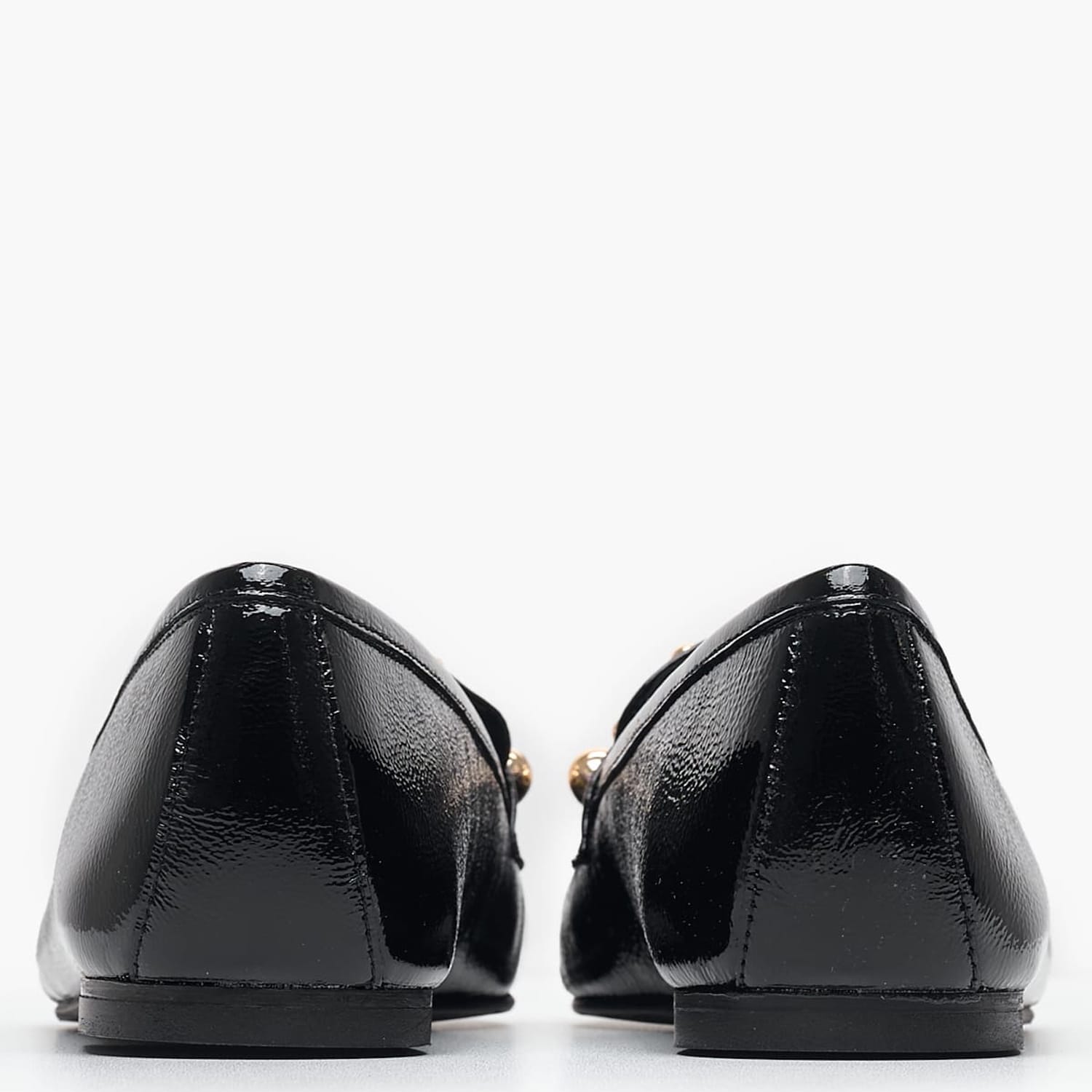 Women Moccasins K.001 Black Patent Leather MAKIS KOTRIS