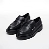 Women Moccasins Medusa Black Leather Ash Women Moccasins Medusa Black Leather Ash