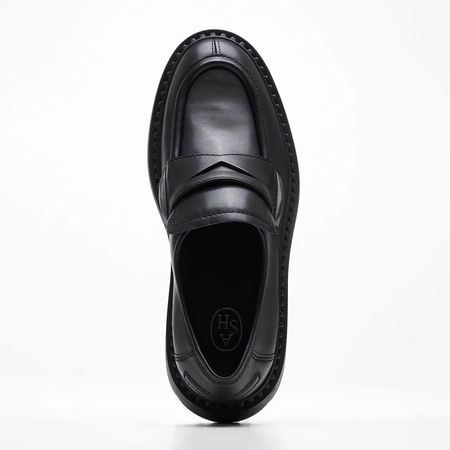 Women Moccasins Medusa Black Leather Ash Women Moccasins Medusa Black Leather Ash