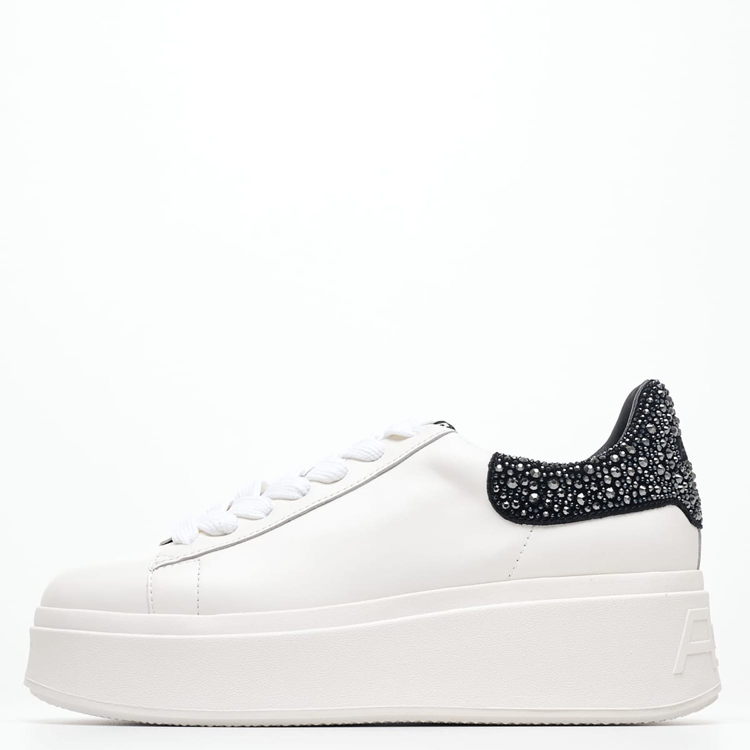Γυναικεία Παπούτσια Casual Mody.Strass Άσπρο Δέρμα Ash