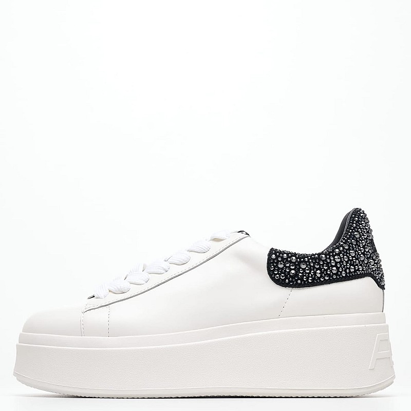Γυναικεία Παπούτσια Casual Mody.Strass Άσπρο Δέρμα Ash