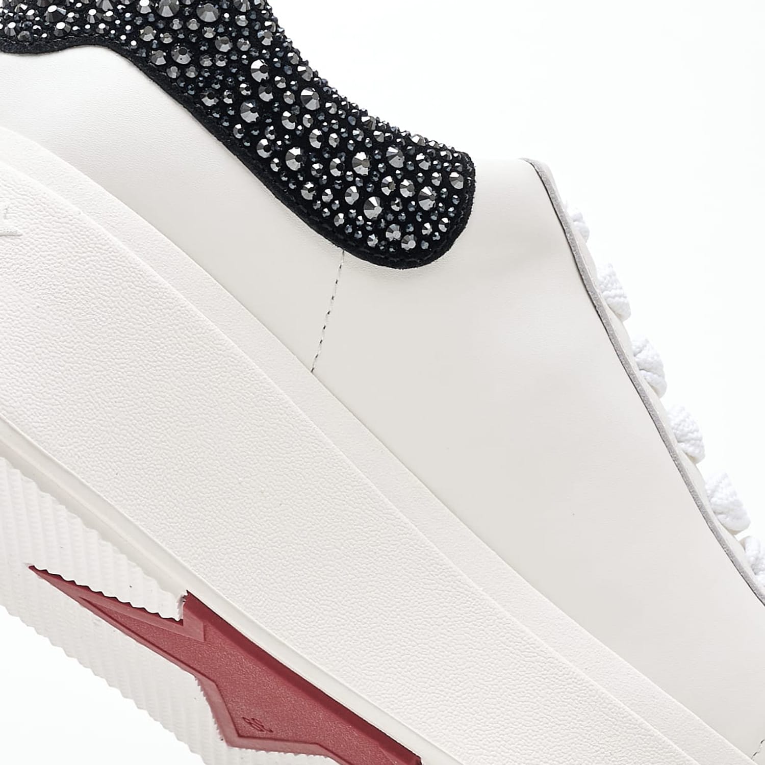 Women Casual Shoes Mody.Strass White Leather Ash Women Casual Shoes Mody.Strass White Leather Ash