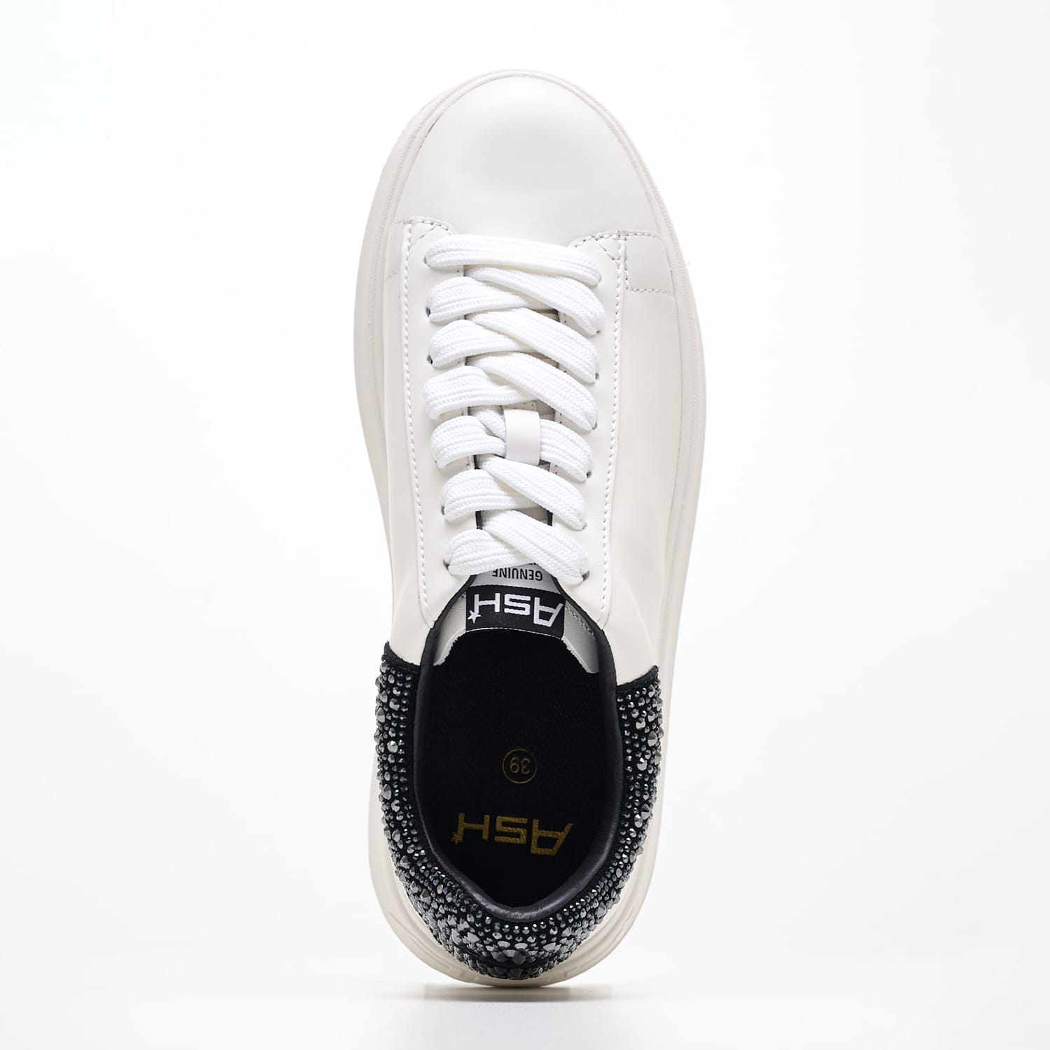 Women Casual Shoes Mody.Strass White Leather Ash Women Casual Shoes Mody.Strass White Leather Ash