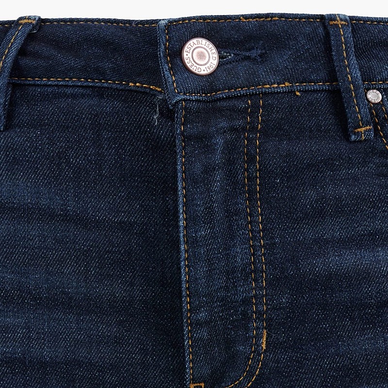 Women Trousers 1981.Skinny DarkBlue Cotton Guess