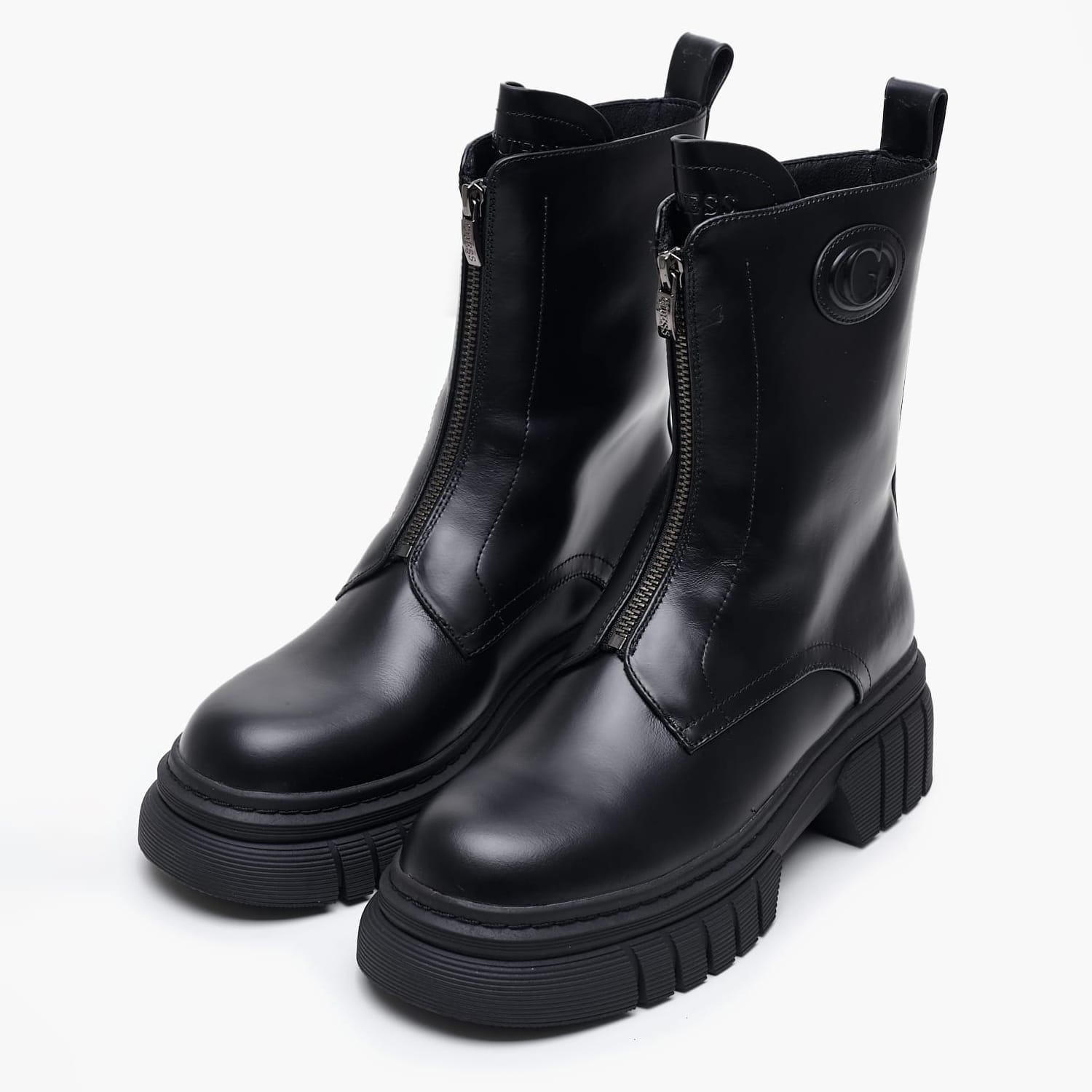 Γυναικεία Μποτάκια Annia Μαύρο Δέρμα Guess Γυναικεία Μποτάκια Annia Μαύρο Δέρμα Guess