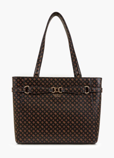 Γυναικείες Τσάντες Arlena.Noel Καφέ ECOleather Guess