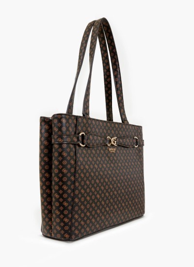 Γυναικείες Τσάντες Arlena.Noel Καφέ ECOleather Guess