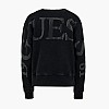 Women's Footers Big.Sweatshirt Black Cotton Guess Women's Footers Big.Sweatshirt Black Cotton Guess