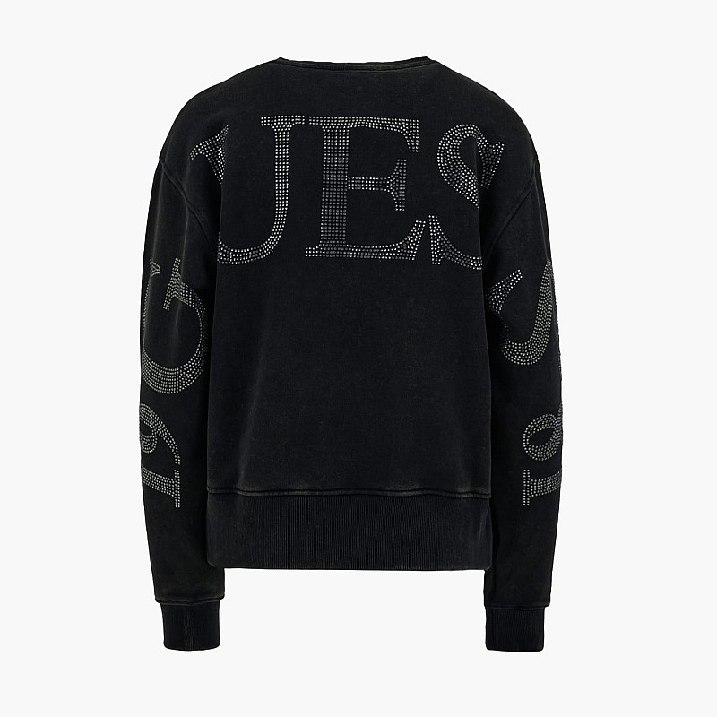 Women's Footers Big.Sweatshirt Black Cotton Guess