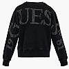Women's Footers Big.Sweatshirt Black Cotton Guess Women's Footers Big.Sweatshirt Black Cotton Guess