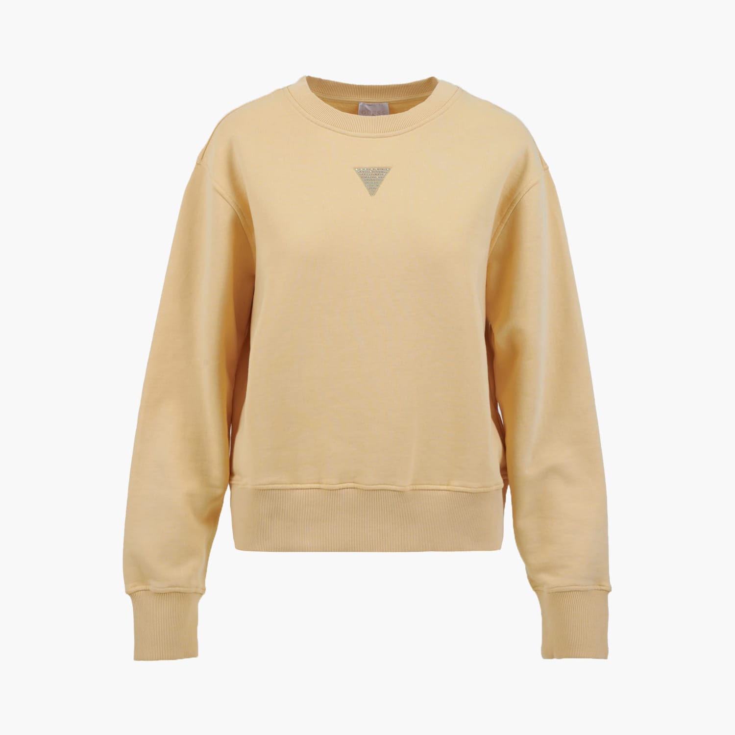 Women's Footers Big.Sweatshirt Yellow Cotton Guess