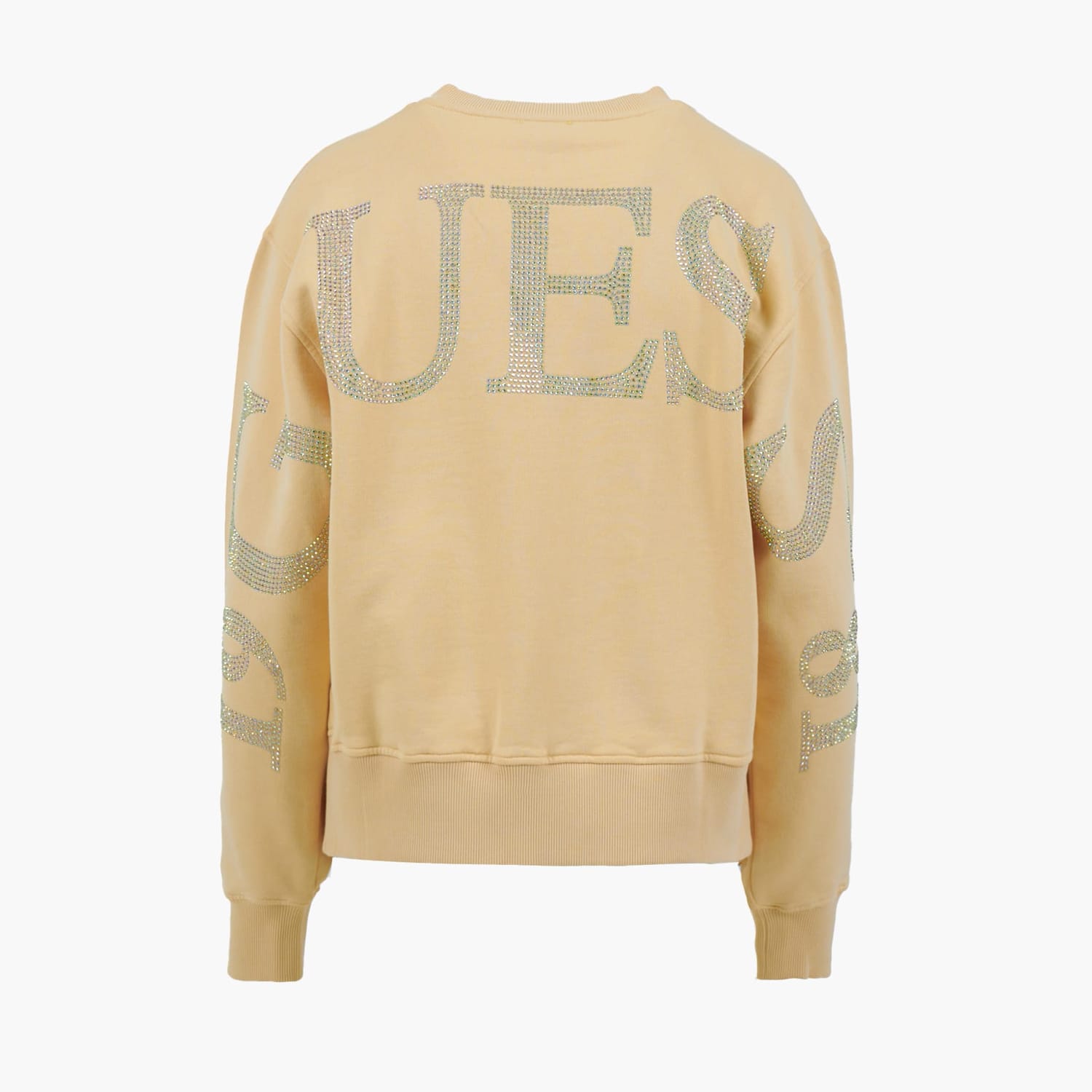 Women's Footers Big.Sweatshirt Yellow Cotton Guess