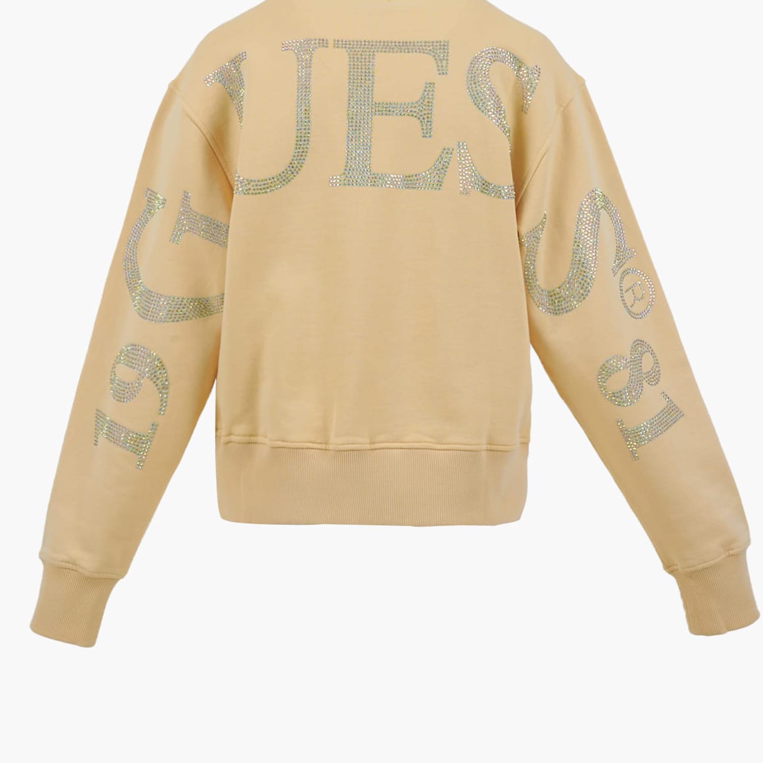 Women's Footers Big.Sweatshirt Yellow Cotton Guess