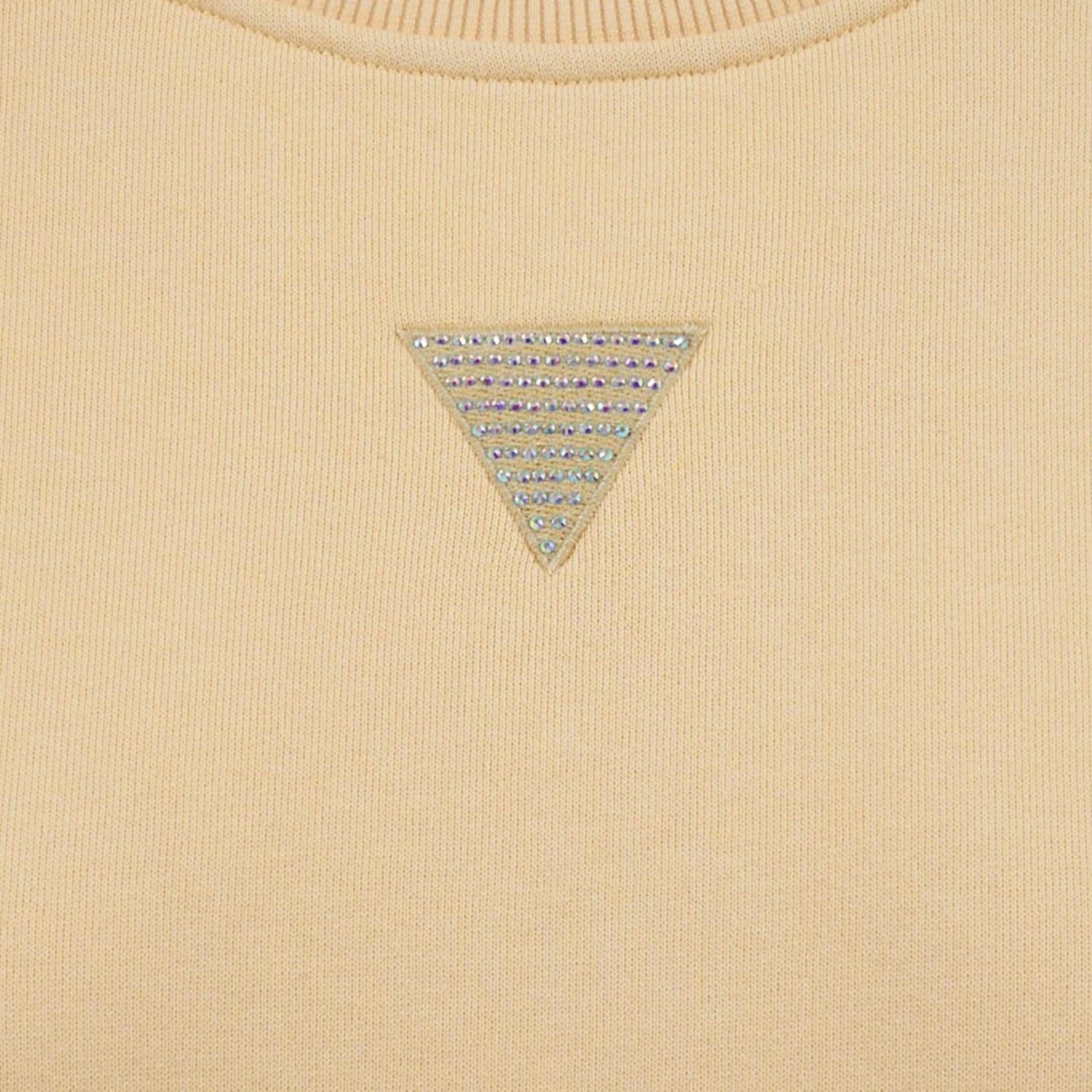 Women's Footers Big.Sweatshirt Yellow Cotton Guess
