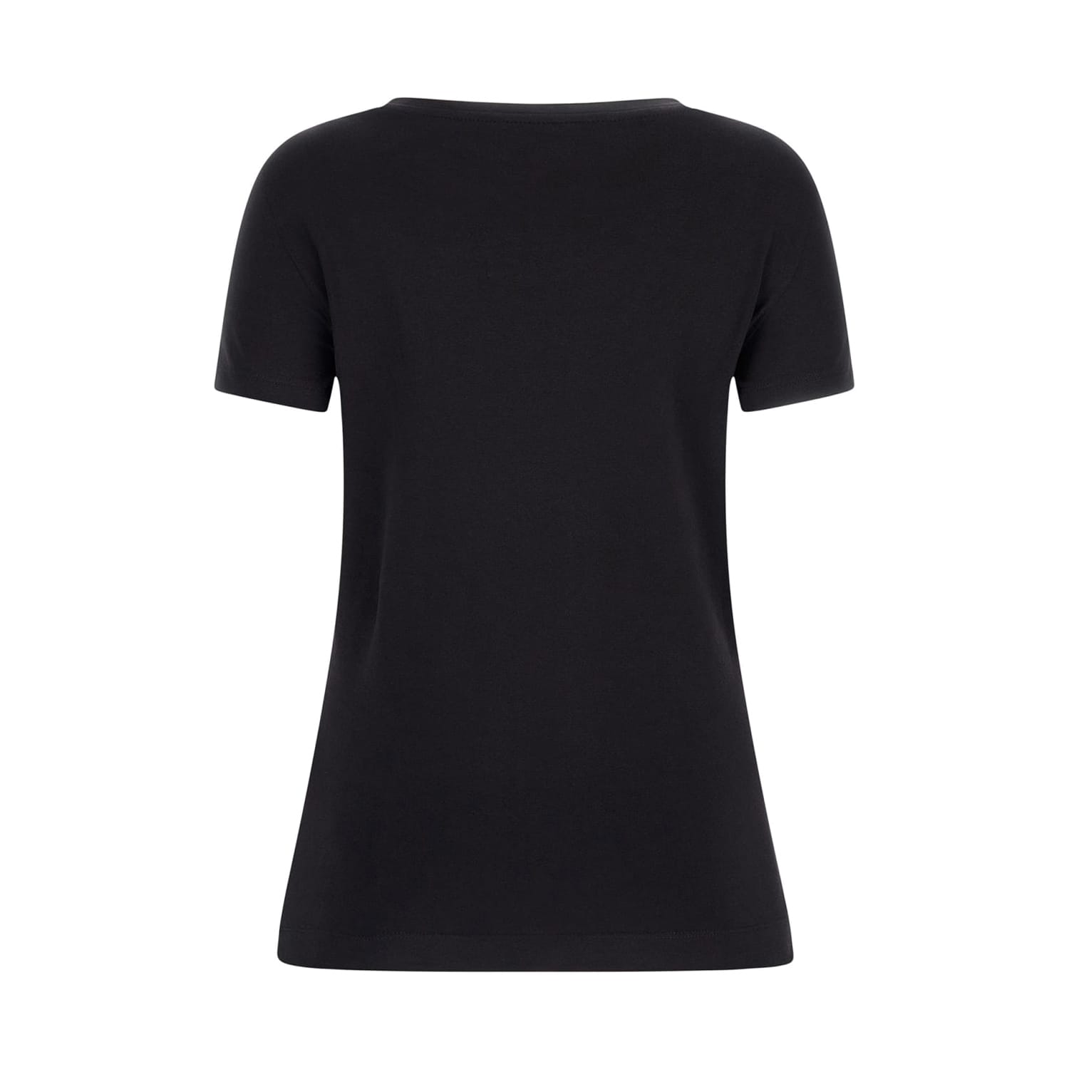 Women T-Shirts - Tops Cn.Leo.Triangle Black Cotton Guess Women T-Shirts - Tops Cn.Leo.Triangle Black Cotton Guess