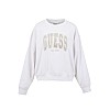 Women's Footers College.Swt White Cotton Guess Women's Footers College.Swt White Cotton Guess