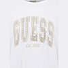Women's Footers College.Swt White Cotton Guess Women's Footers College.Swt White Cotton Guess
