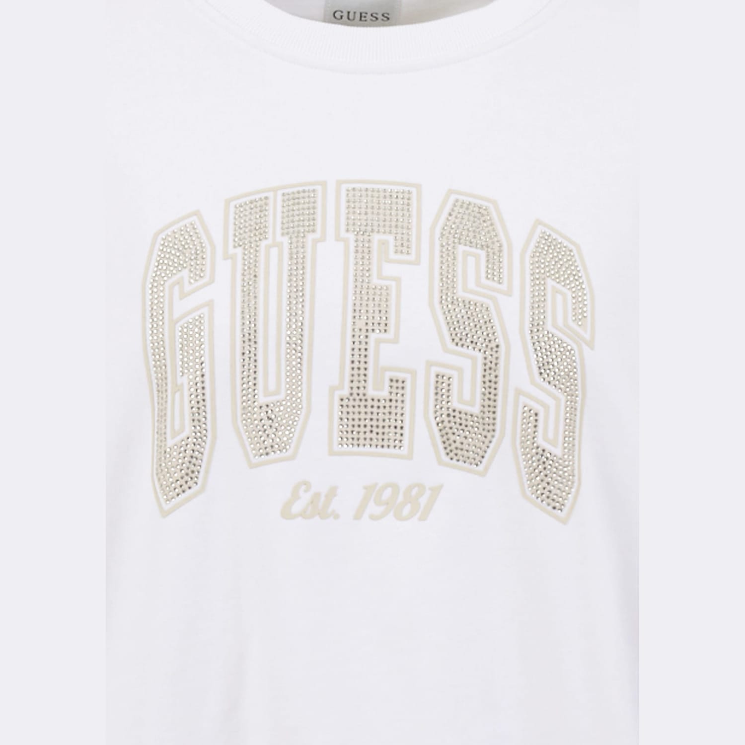 Women's Footers College.Swt White Cotton Guess