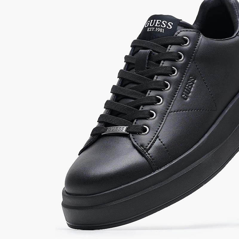 Γυναικεία Παπούτσια Casual Elbina.Total Μαύρο Δέρμα Guess