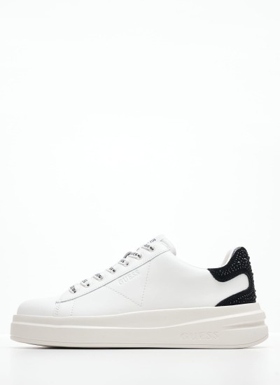 Ανδρικά Παπούτσια Casual Vibo.24 Μαύρο Δέρμα Guess