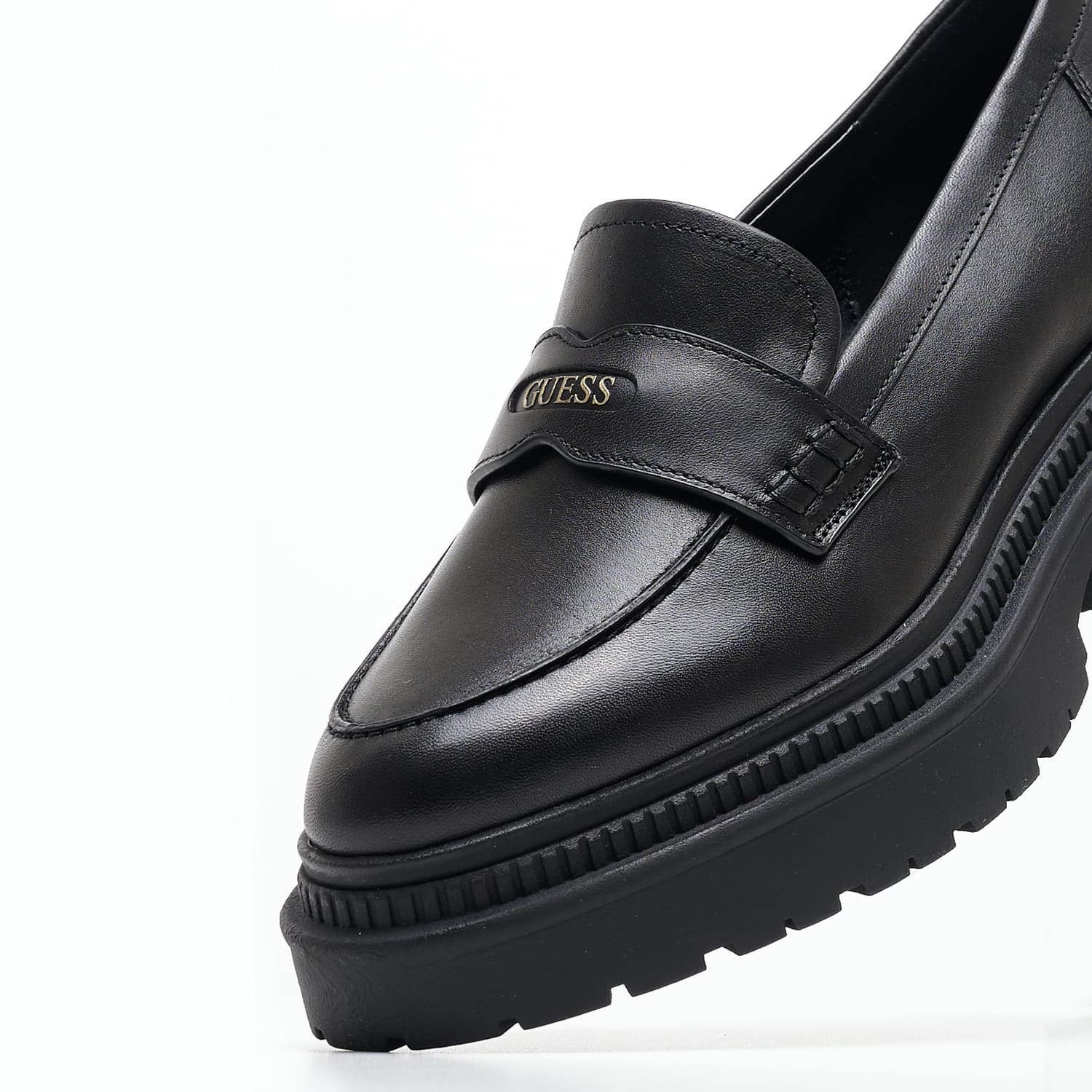 Γυναικεία Μοκασίνια Finda Μαύρο Δέρμα Guess