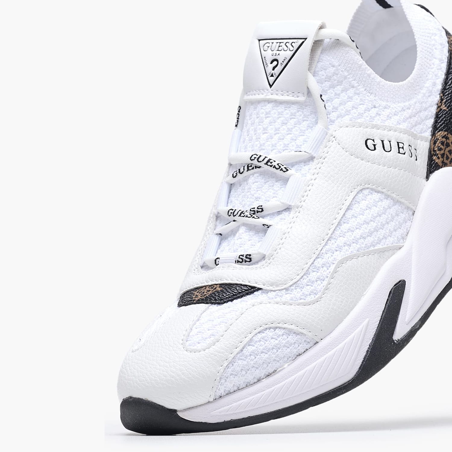 Γυναικεία Παπούτσια Casual Geniver2 Άσπρο Ύφασμα Guess