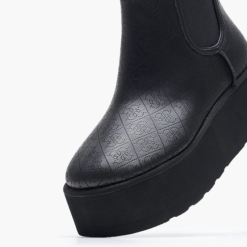 Women Boots Jilaine Black ECOleather Guess