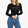 Women T-Shirts - Tops Ls.Alexandra Black Viscose Guess