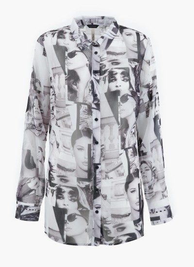 Γυναικεία Πουκάμισα Molly Μπλε Βαμβάκι Jack & Jones