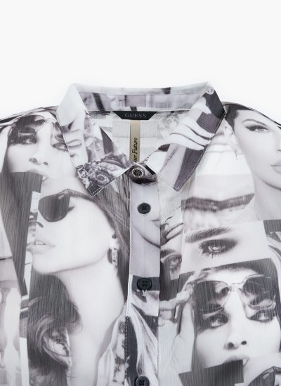 Γυναικεία Πουκάμισα Molly Μπλε Βαμβάκι Jack & Jones