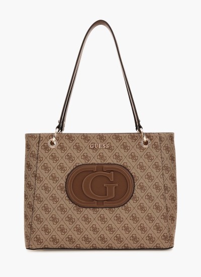 Γυναικεία Πορτοφόλια Emilee.Zip Μαύρο ECOleather Guess