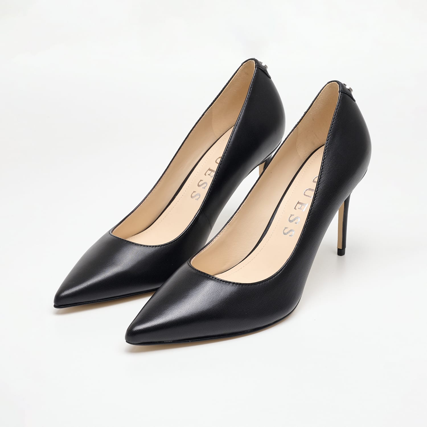 Γυναικείες Γόβες & Peeptoes Ψηλές Rica7 Μαύρο Δέρμα Guess Γυναικείες Γόβες & Peeptoes Ψηλές Rica7 Μαύρο Δέρμα Guess