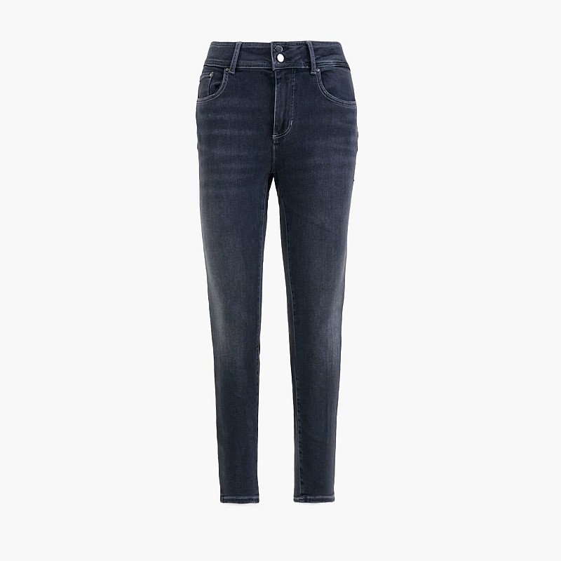 Women Trousers Shape.Power Black Cotton Guess