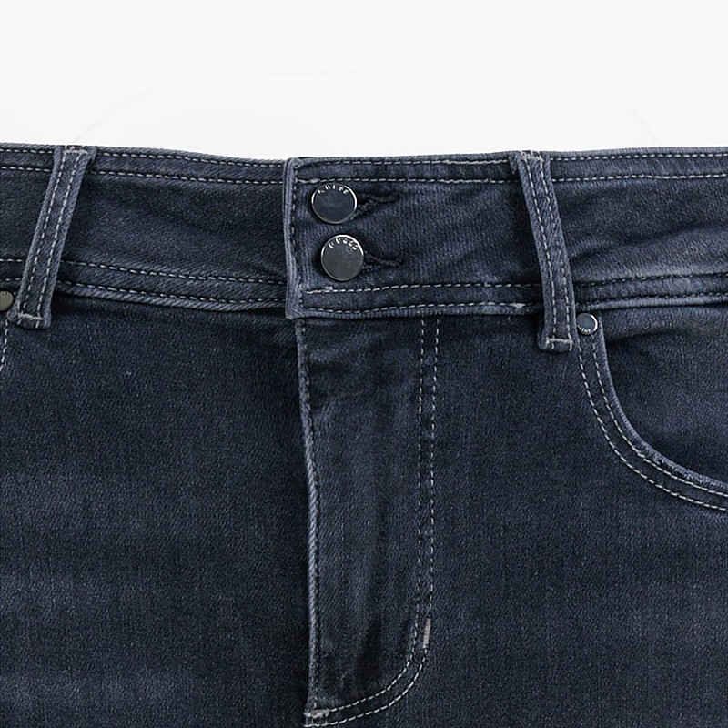 Women Trousers Shape.Power Black Cotton Guess