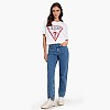 Women T-Shirts - Tops Shiny.Triangle White Cotton Guess Women T-Shirts - Tops Shiny.Triangle White Cotton Guess