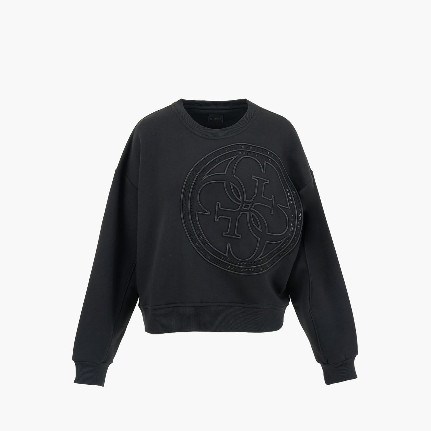 Women's Footers Sweatshirt.4g Black Cotton Guess