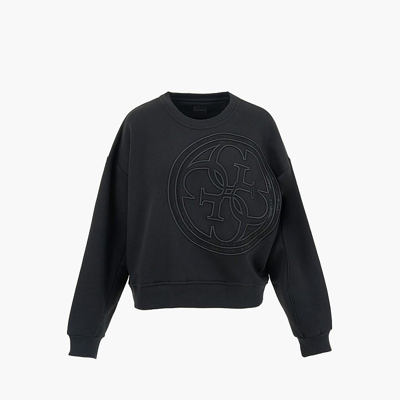 Γυνακεία Φούτερ Sweatshirt.4g Μαύρο Βαμβάκι Guess