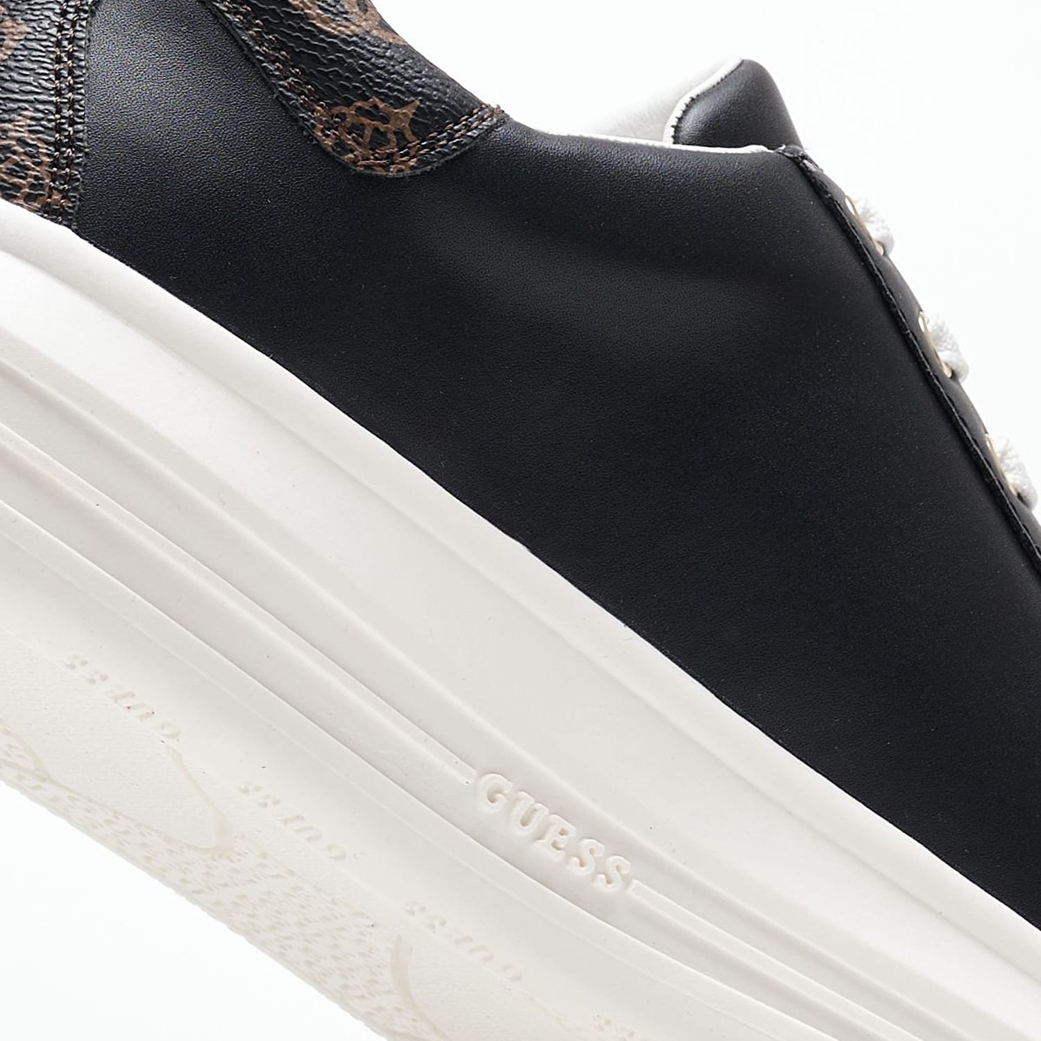 Γυναικεία Παπούτσια Casual Vibo.24W Μαύρο Δέρμα Guess Γυναικεία Παπούτσια Casual Vibo.24W Μαύρο Δέρμα Guess
